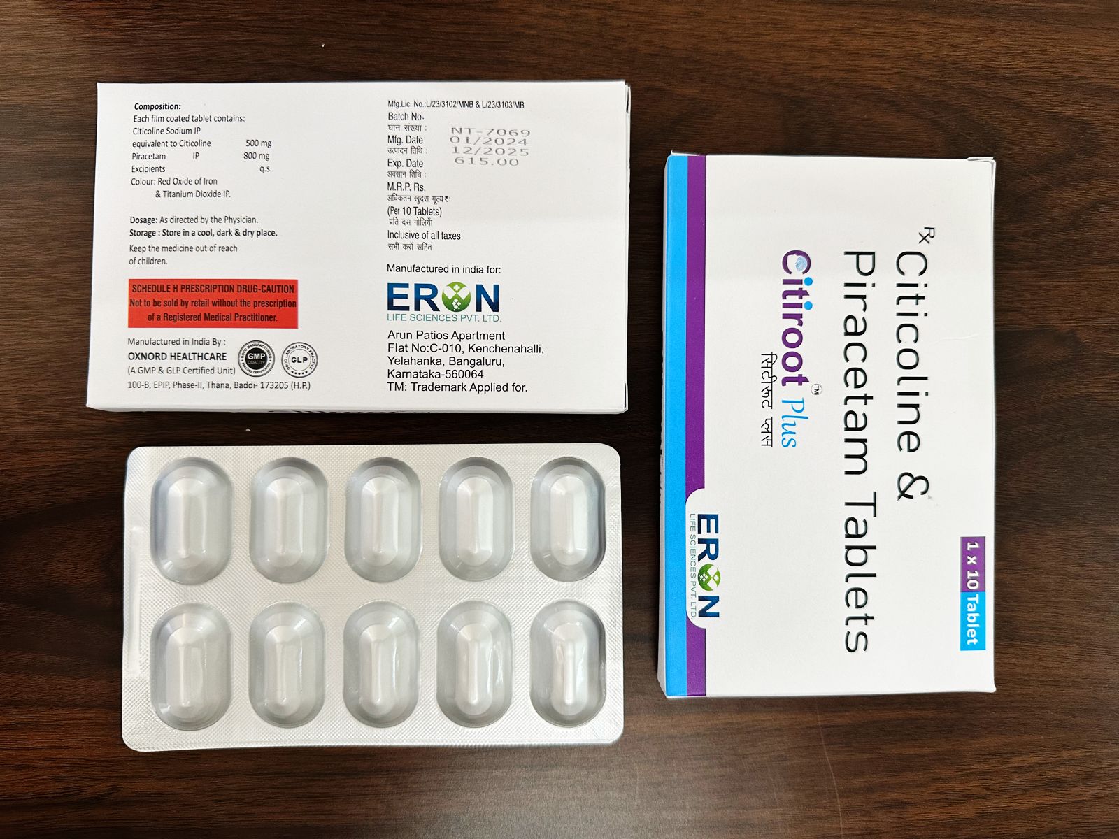 CITICOLINE AND PIRACETAM TAB
